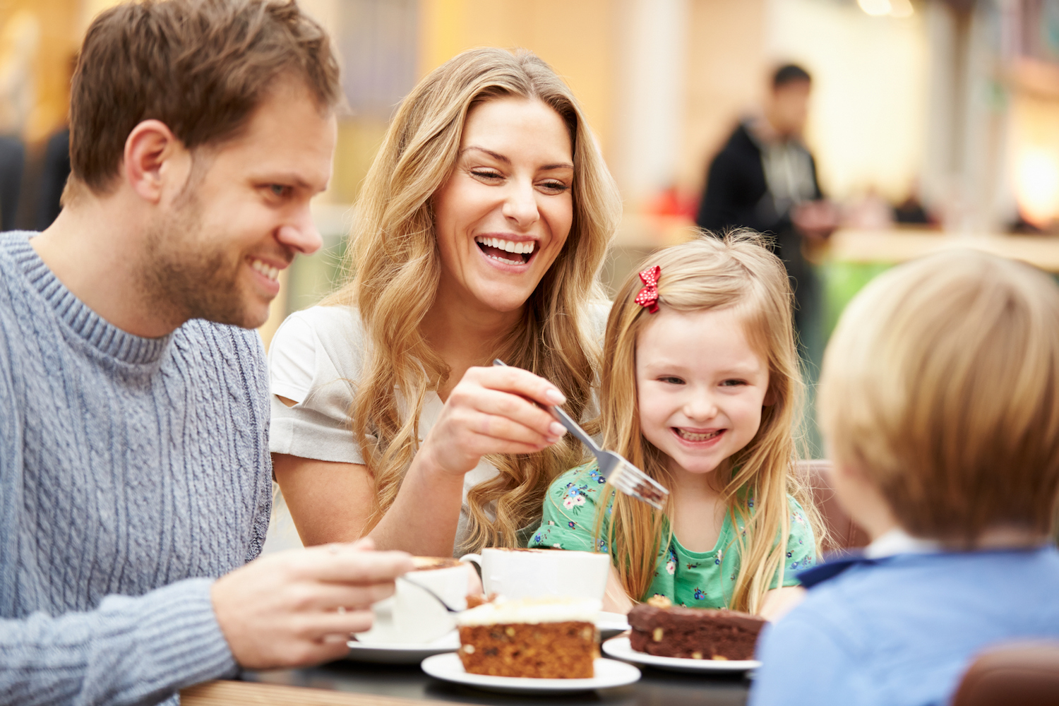 Breakfast with a family